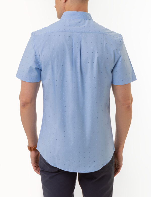 DOT PRINT POPLIN SHORT SLEEVE SHIRT - Image 3