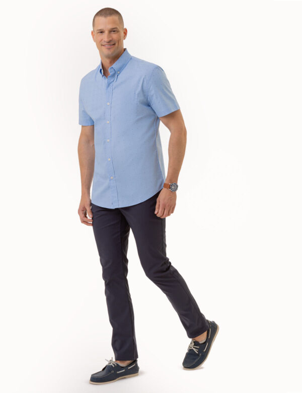 DOT PRINT POPLIN SHORT SLEEVE SHIRT - Image 2