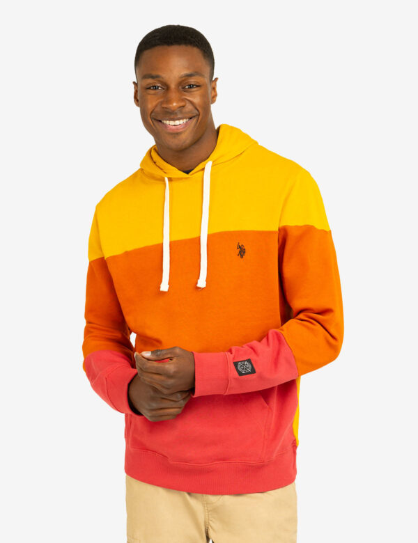 BLACK MALLET COLORBLOCK FRENCH TERRY HOODY