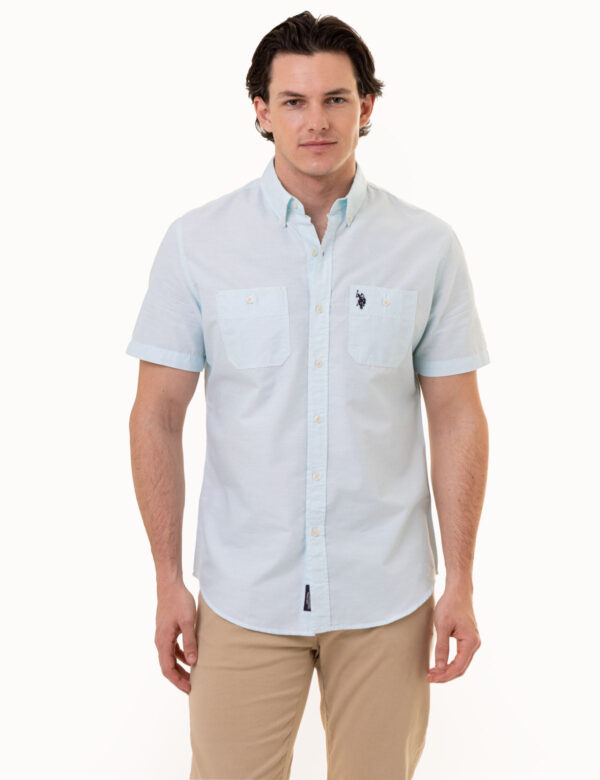 SHORT SLEEVE SLUB WOVEN SHIRT - Image 2