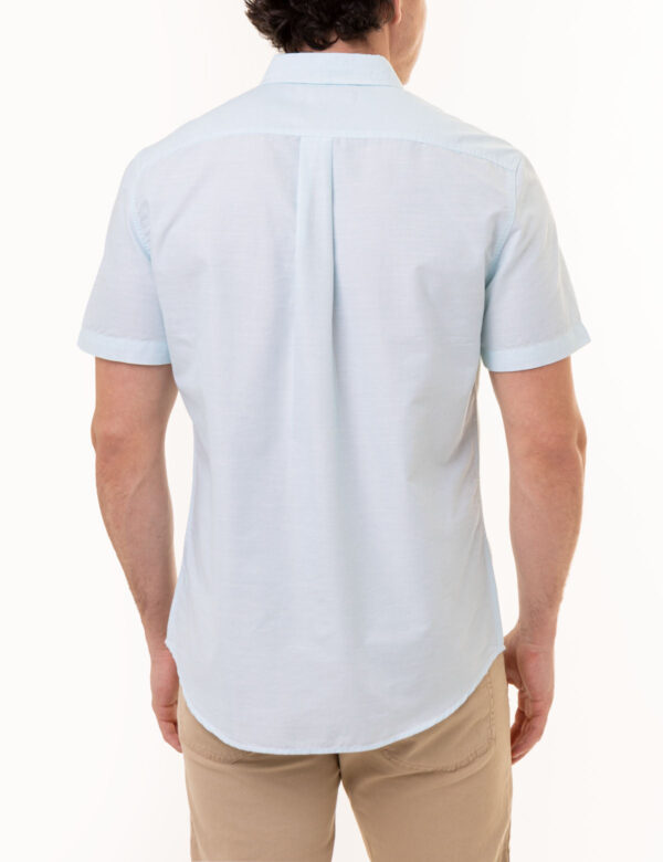 SHORT SLEEVE SLUB WOVEN SHIRT - Image 4