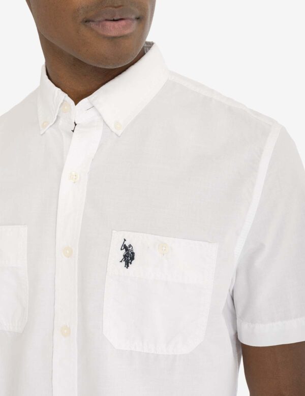 SHORT SLEEVE SLUB WOVEN SHIRT - Image 18