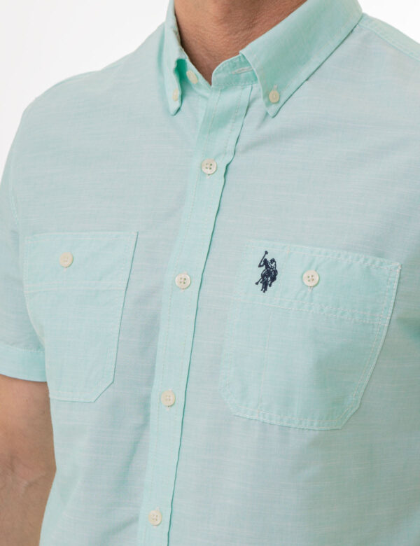 SHORT SLEEVE SLUB WOVEN SHIRT - Image 13