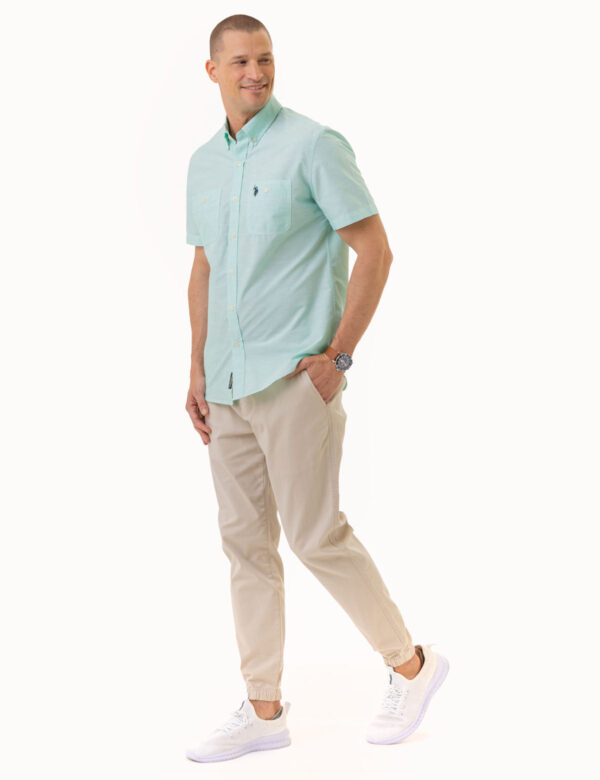 SHORT SLEEVE SLUB WOVEN SHIRT - Image 11