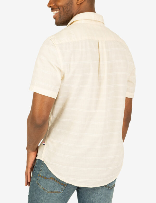 WHITE LABEL STRIPE SHORT SLEEVE WOVEN SHIRT - Image 8