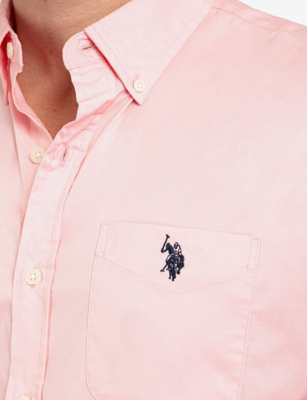 LONG SLEEVE SOLID STRETCH POPLIN SHIRT - Image 3