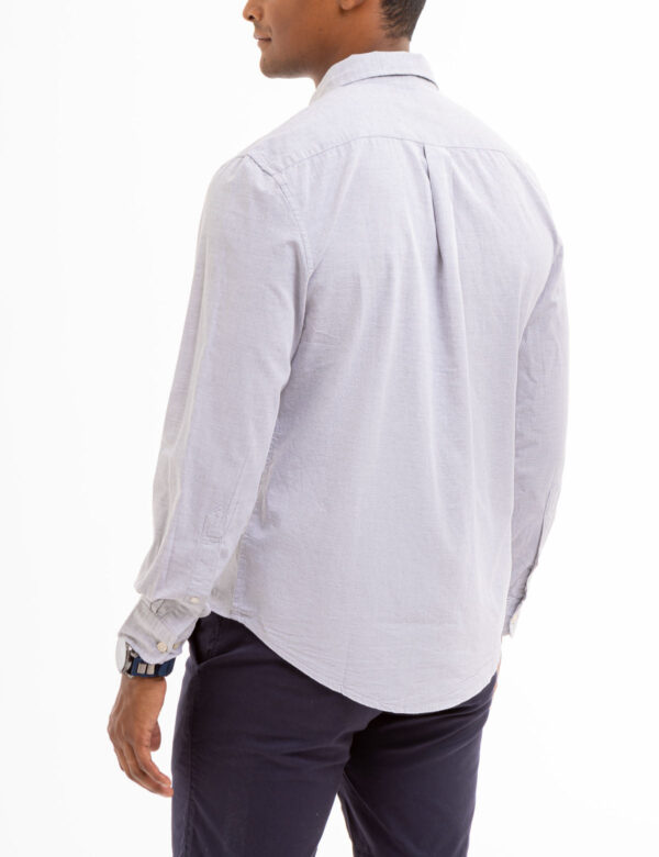 LONG SLEEVE HEATHER POPLIN WOVEN SHIRT - Image 10