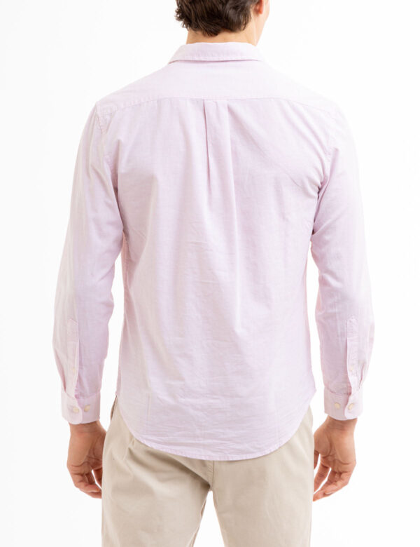 LONG SLEEVE HEATHER POPLIN WOVEN SHIRT - Image 3