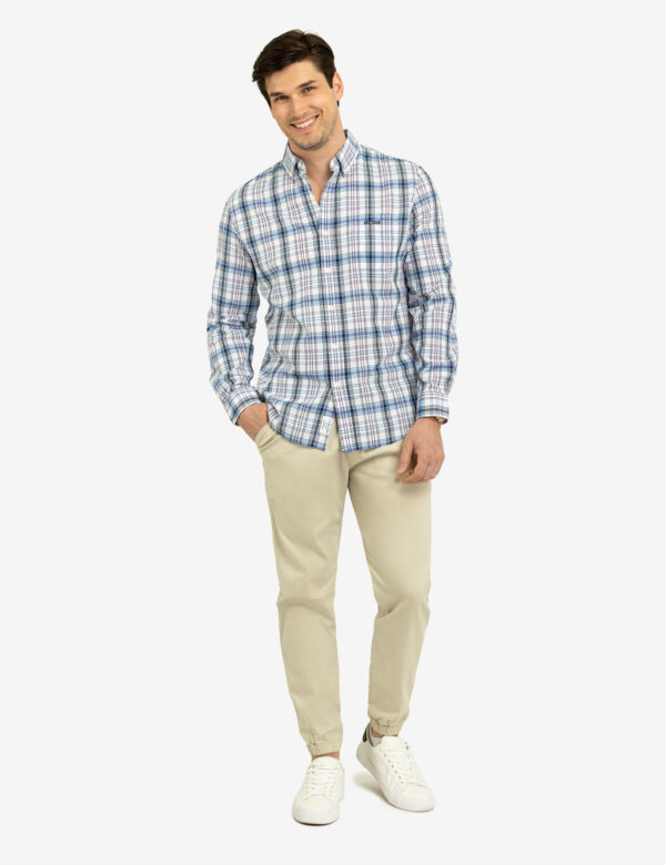 MADRAS PLAID PRINT LONG SLEEVE WOVEN SHIRT - Image 6