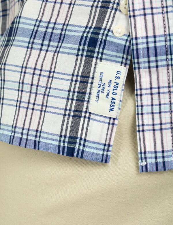 MADRAS PLAID PRINT LONG SLEEVE WOVEN SHIRT - Image 4