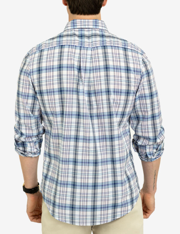 MADRAS PLAID PRINT LONG SLEEVE WOVEN SHIRT - Image 5