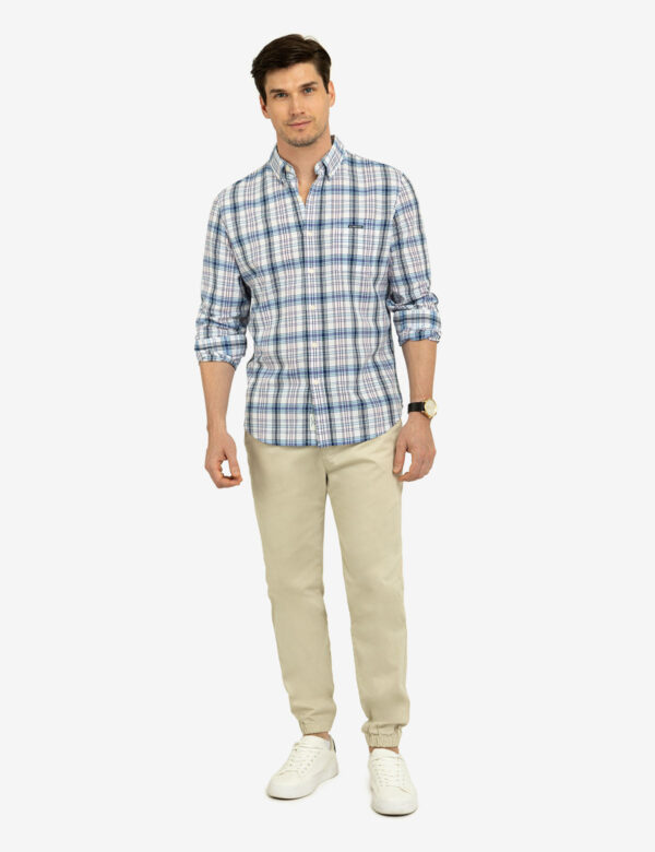 MADRAS PLAID PRINT LONG SLEEVE WOVEN SHIRT - Image 2