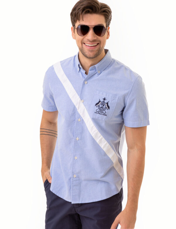 SOLID DIAGONAL STRIPE OXFORD WOVEN SHIRT - Image 5