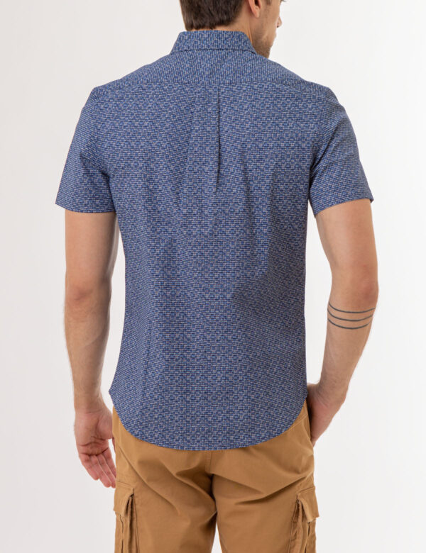 PRINTED STRETCH POPLIN SHORT SLEEVE SHIRT - Image 3