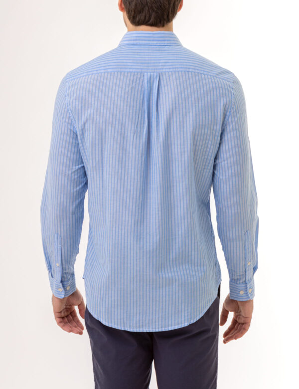 VERTICAL STRIPE LONG SLEEVE WOVEN SHIRT - Image 4