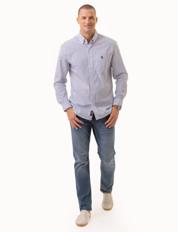 LONG SLEEVE FINE MADRAS STRIPE WOVEN SHIRT - Image 2