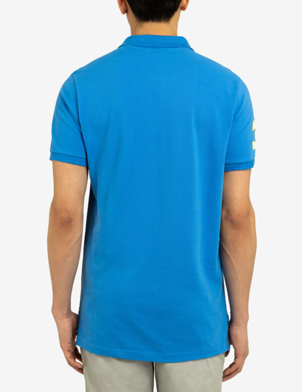 DIAGONAL SASH FRONT PIQUE POLO SHIRT - Image 6