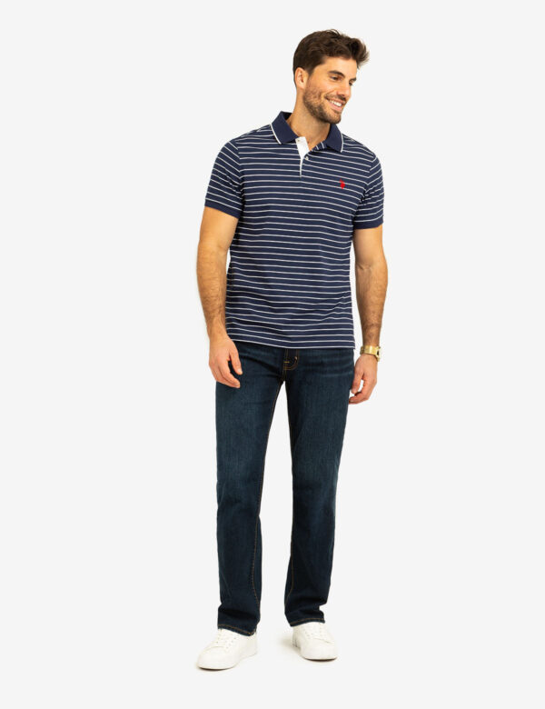 YARN DYE STRIPE JERSEY POLO SHIRT - Image 7