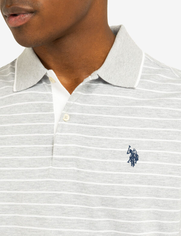 YARN DYE STRIPE JERSEY POLO SHIRT - Image 10