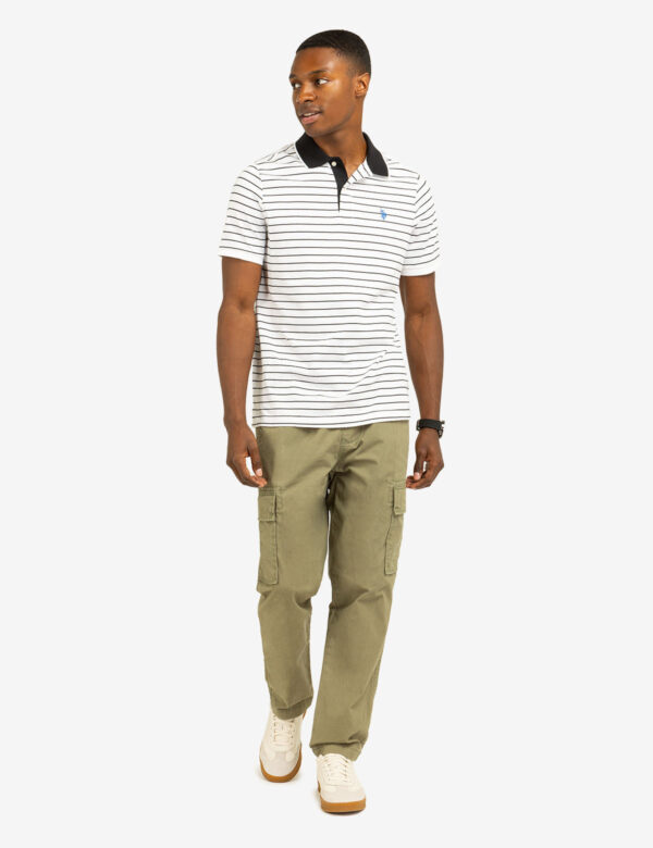 YARN DYE STRIPE JERSEY POLO SHIRT - Image 3