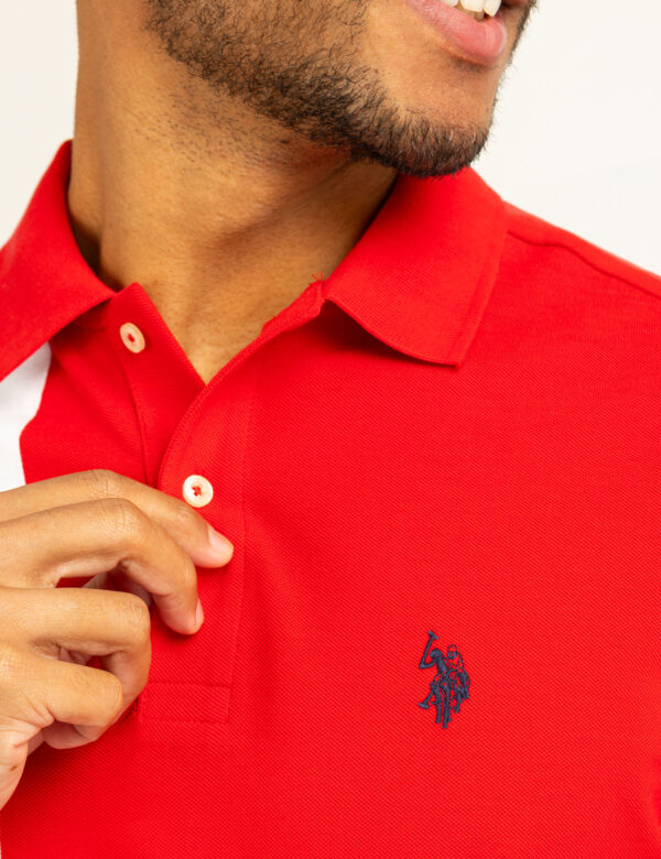 VERTICAL SASH COLOR BLOCK PIQUE POLO SHIRT - Image 4