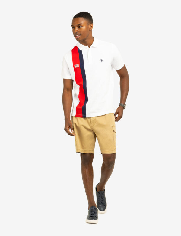 VERTICAL SASH COLOR BLOCK PIQUE POLO SHIRT - Image 8