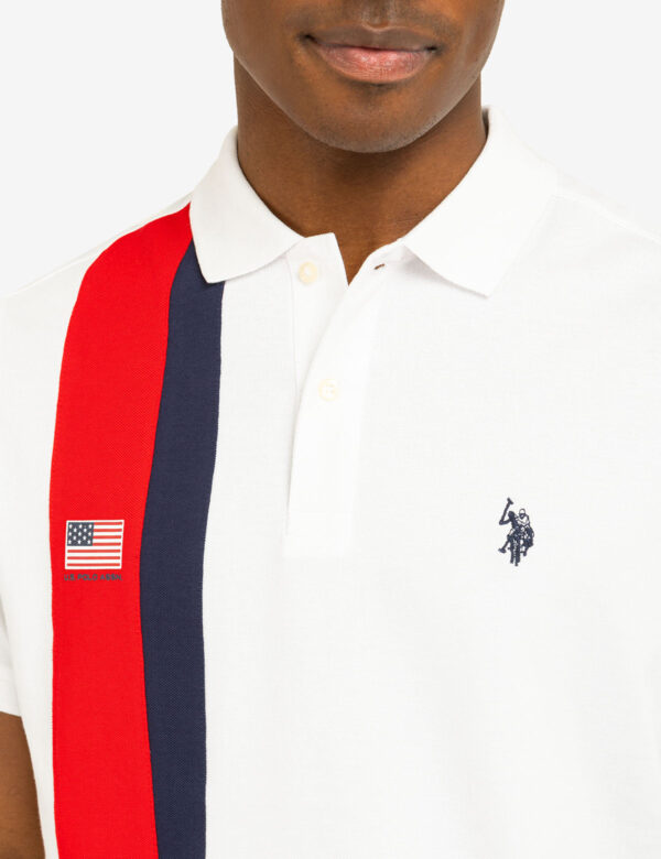 VERTICAL SASH COLOR BLOCK PIQUE POLO SHIRT - Image 9