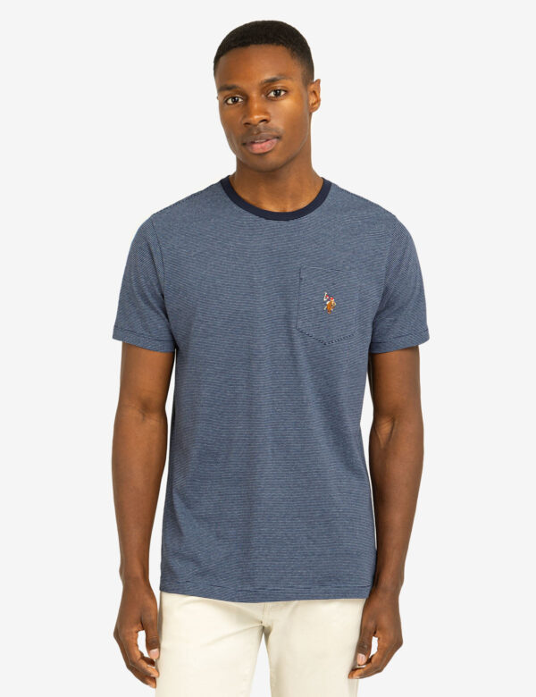 MINI STRIPE RINGER T-SHIRT WITH POCKET - Image 6