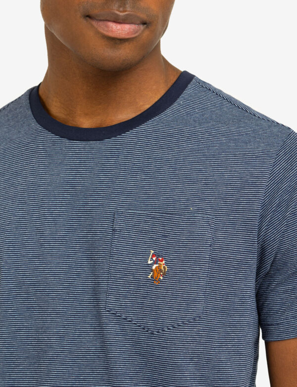 MINI STRIPE RINGER T-SHIRT WITH POCKET - Image 8