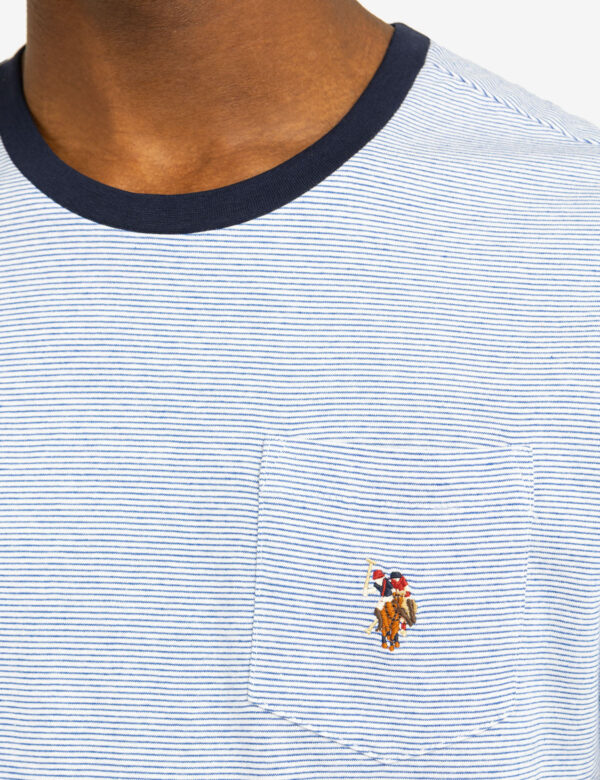MINI STRIPE RINGER T-SHIRT WITH POCKET - Image 4
