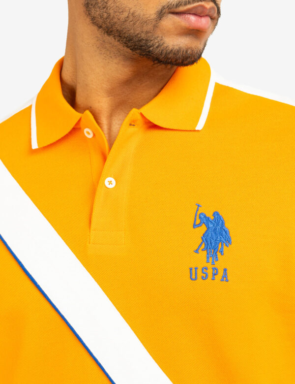 COLOR BLOCK SASH FRONT PIQUE POLO SHIRT - Image 3