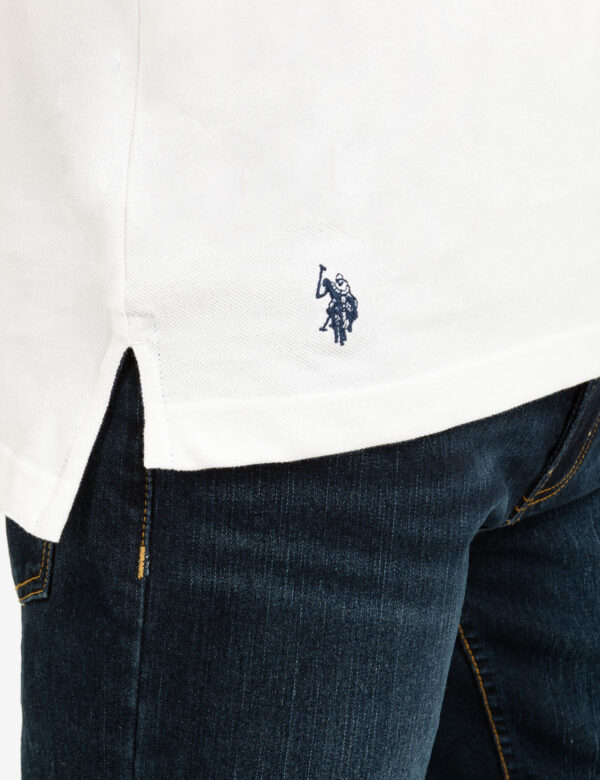 FLAG PIQUE POLO SHIRT WITH UNDER COLLAR DETAIL - Image 13